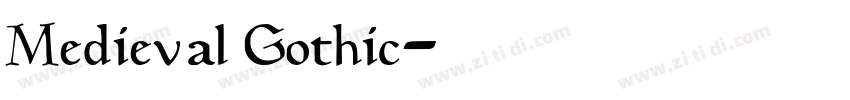 Medieval Gothic字体转换
